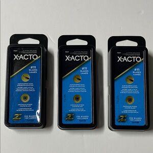 Three X-ACTO #11 BLADES XZ611/ Z series/ 100 blades